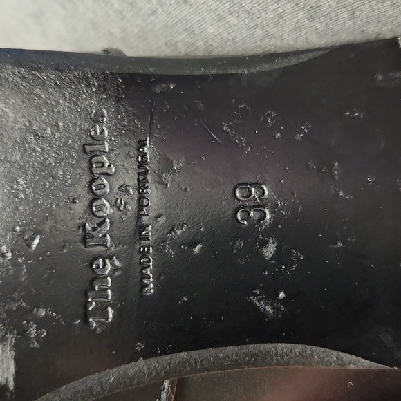 THE KOOPLES Leather Studded Loafers Western Moccasins Flats Black Retro Size 39 - Picture 14 of 16